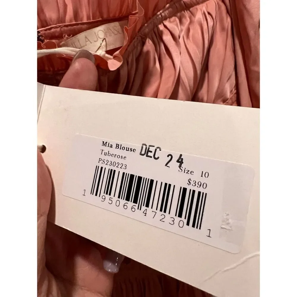 Ulla Johnson Mia Blouse in Tuberose US10